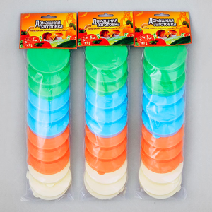 Купить Крышка п/эт "Домашняя заготовка" (набор 12 штук) цветная от производителя Материя Пластика